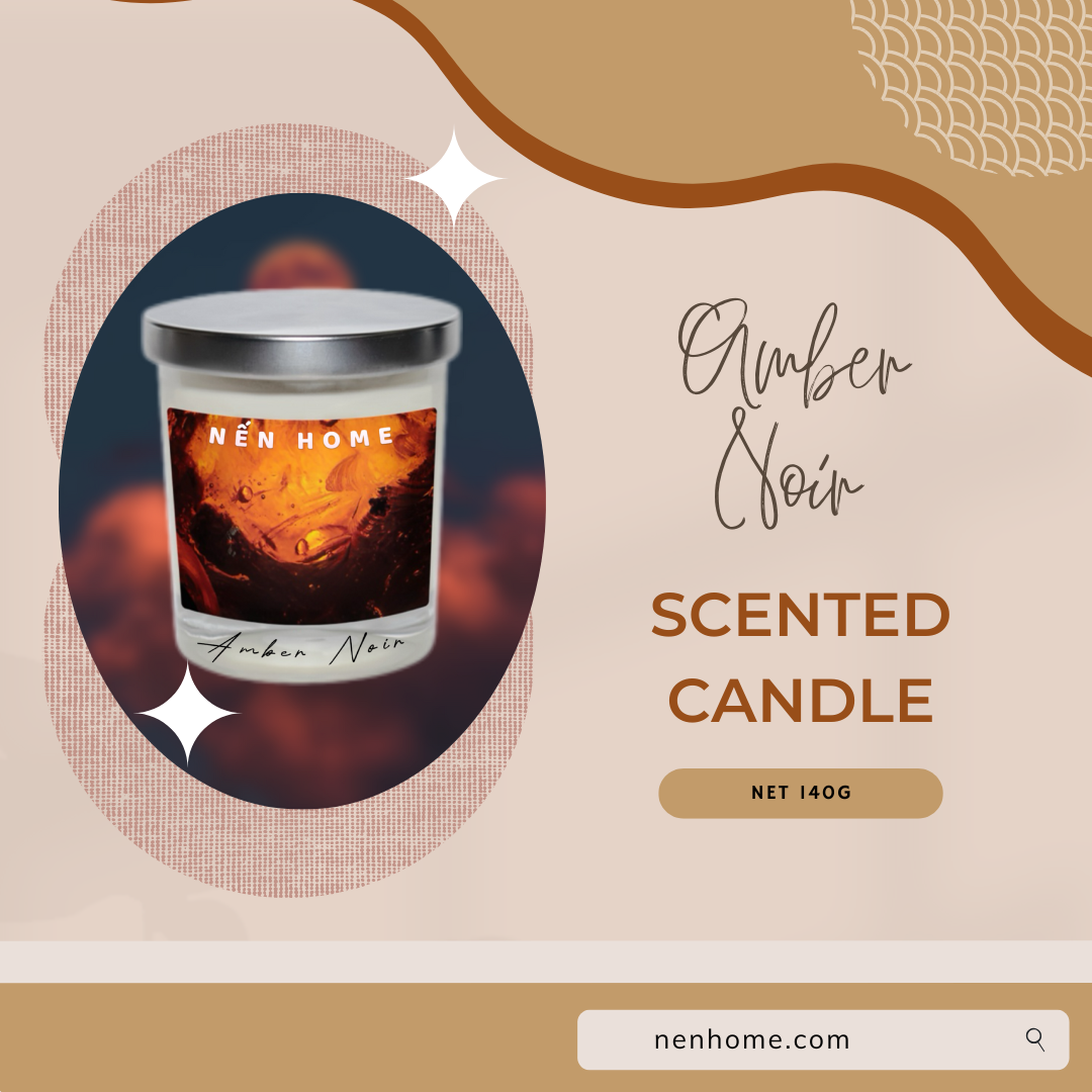 Nến thơm Amber Noir Nenhome (140g)