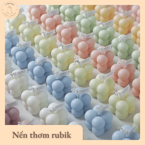 Nến Thơm Rubik CANDLESLIT - Nến Thơm Rubik Mini, Hộp Đựng Cao Cấp