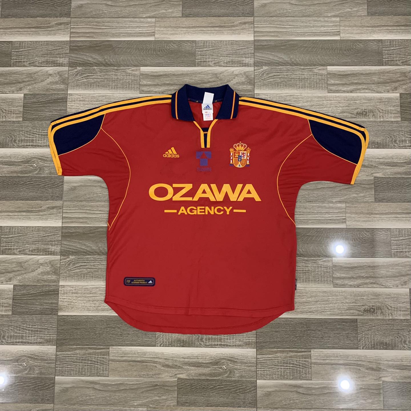 SPAIN 1999 HOME AUTHENTIC JERSEY BY ADIDAS
