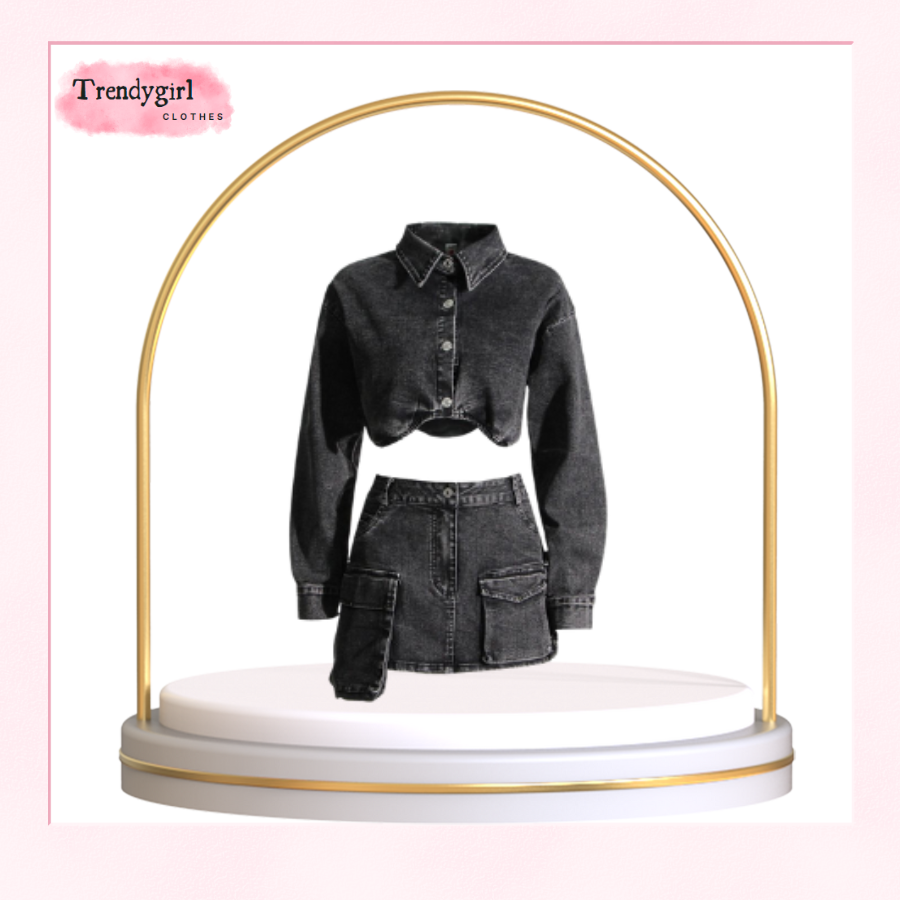 Set jeans nữ thu đông