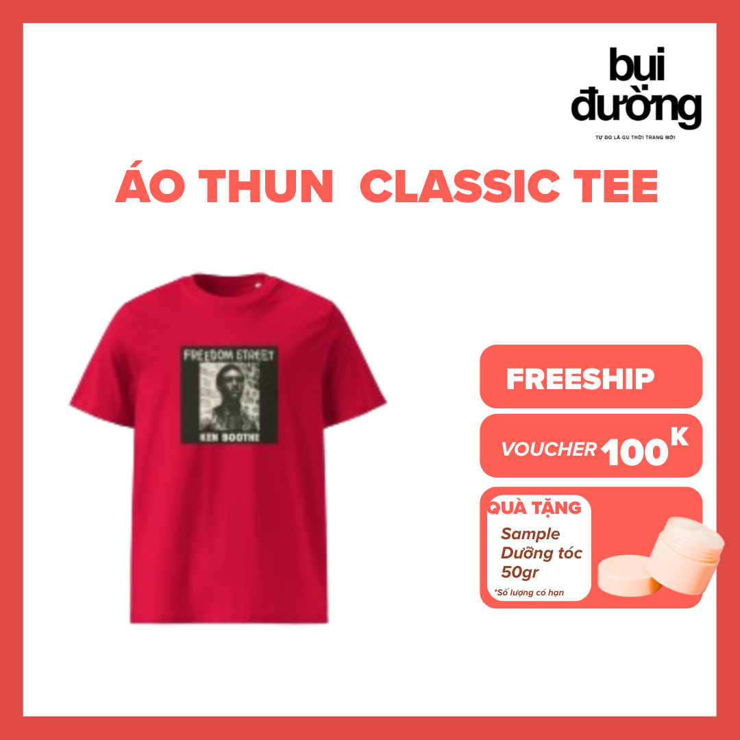 Áo thun bụi đường đỏ tươi