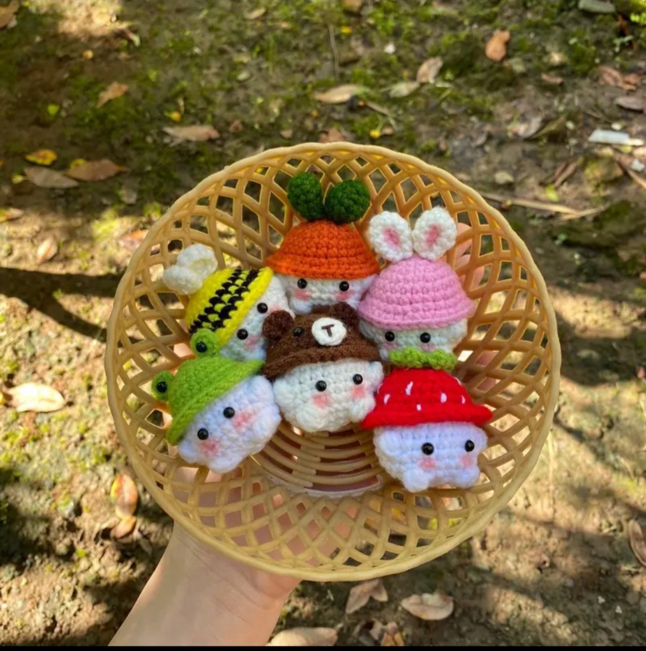 Móc Khóa Bé Nấm Nhỏ Siêu Đáng Yêu_Xì Trum Handmade