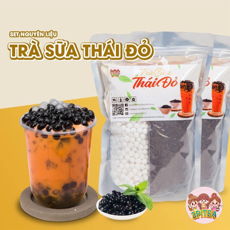 Set nguyên liệu trà sữa thái đỏ