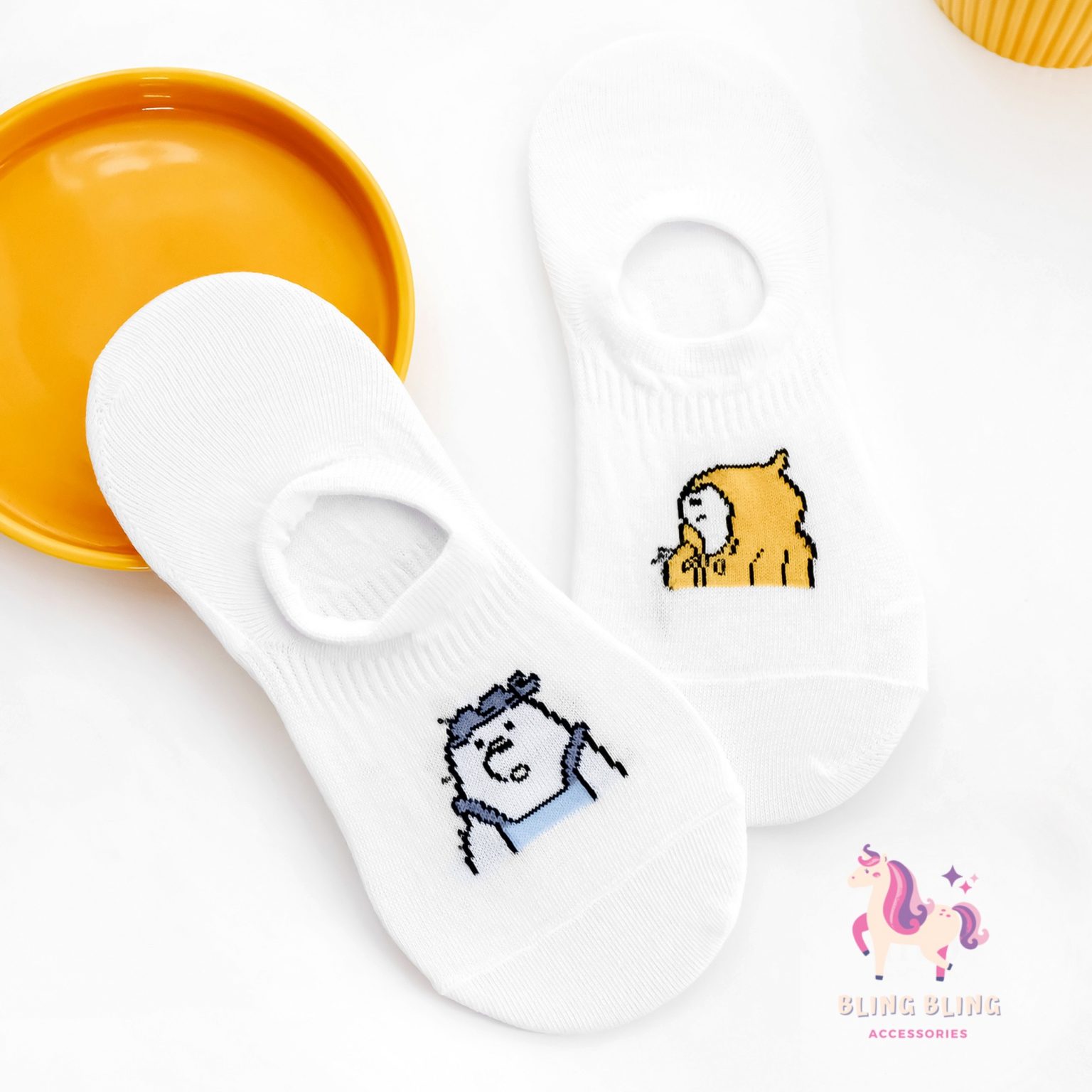 Tất vớ lười We bare bears Cool Ice bear – Mix