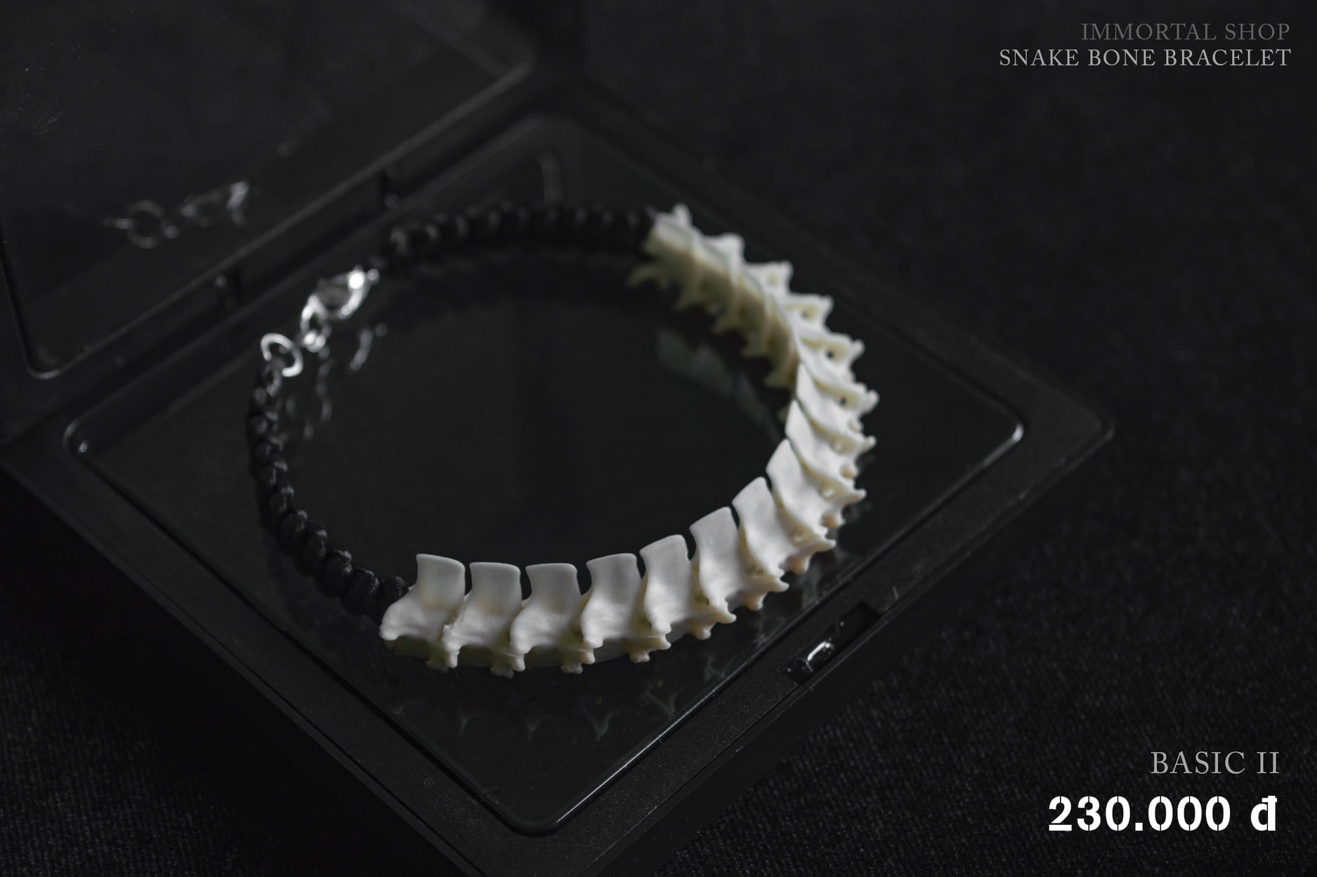 Vòng tay xương rắn Basic 2