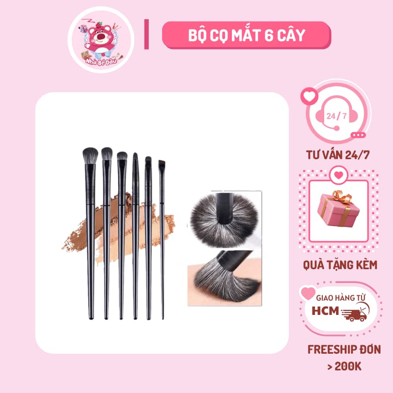 Set 6 Cọ Trang Điểm Mắt Chuyên Nghiệp