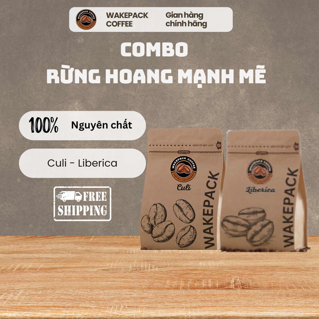 COMBO WAKEPACK COFFEE ĐẬM ĐÀ PHA PHIN – LIBERICA & ROBUSTA