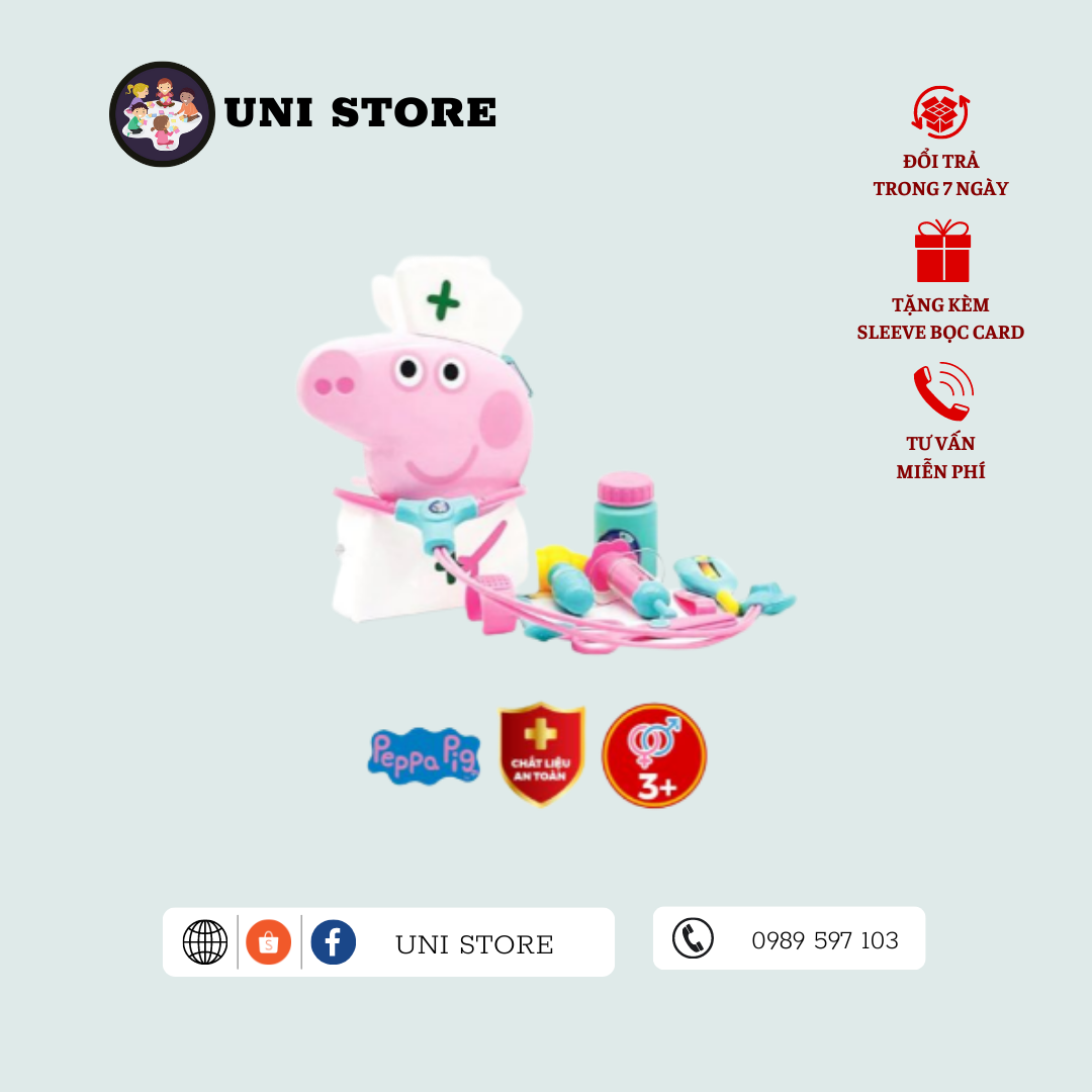 Peppa Pig Vali Tập Làm Bác Sĩ - Board Game Giáo Dục