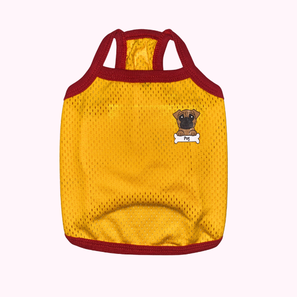 Áo CROPTOP lưới cam thời trang dành cho thú cưng