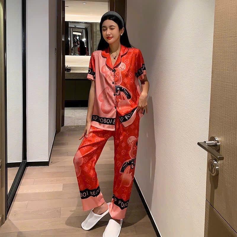 Pijama Lụa Xước Bearbrick