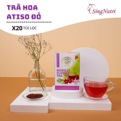 TRÀ HOA ATISO ĐỎ TÚI LỌC HỘP 40G/20 túi lọc Sing Nutri
