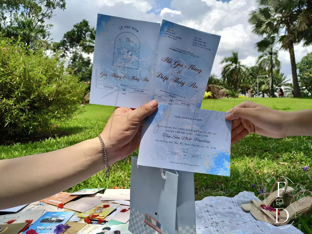 Thiệp cưới cung hoàng đạo | CHD-CG-004 | Mẫu thiệp cưới cung Cự Giải