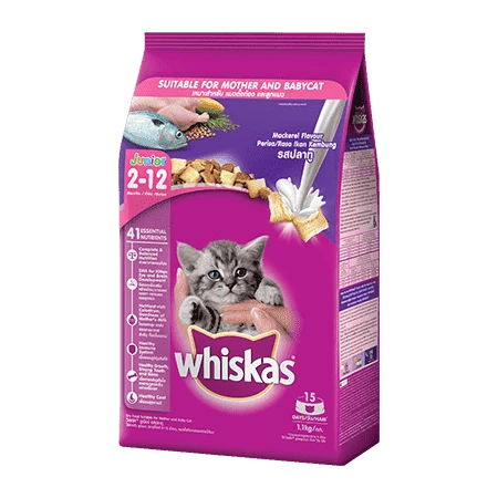 GÓI THỨC ĂN WHISKAS® JUNIOR VỊ CÁ THU DÀNH CHO MÈO CON
