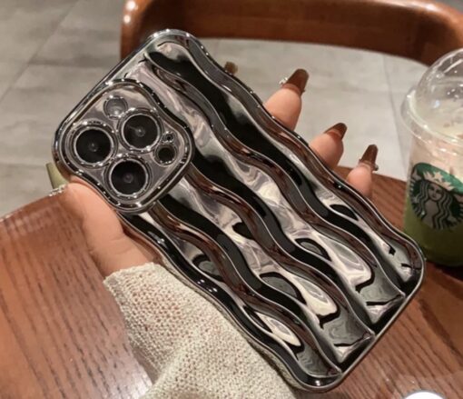 Ốp lưng iphone lượn sóng tráng gương