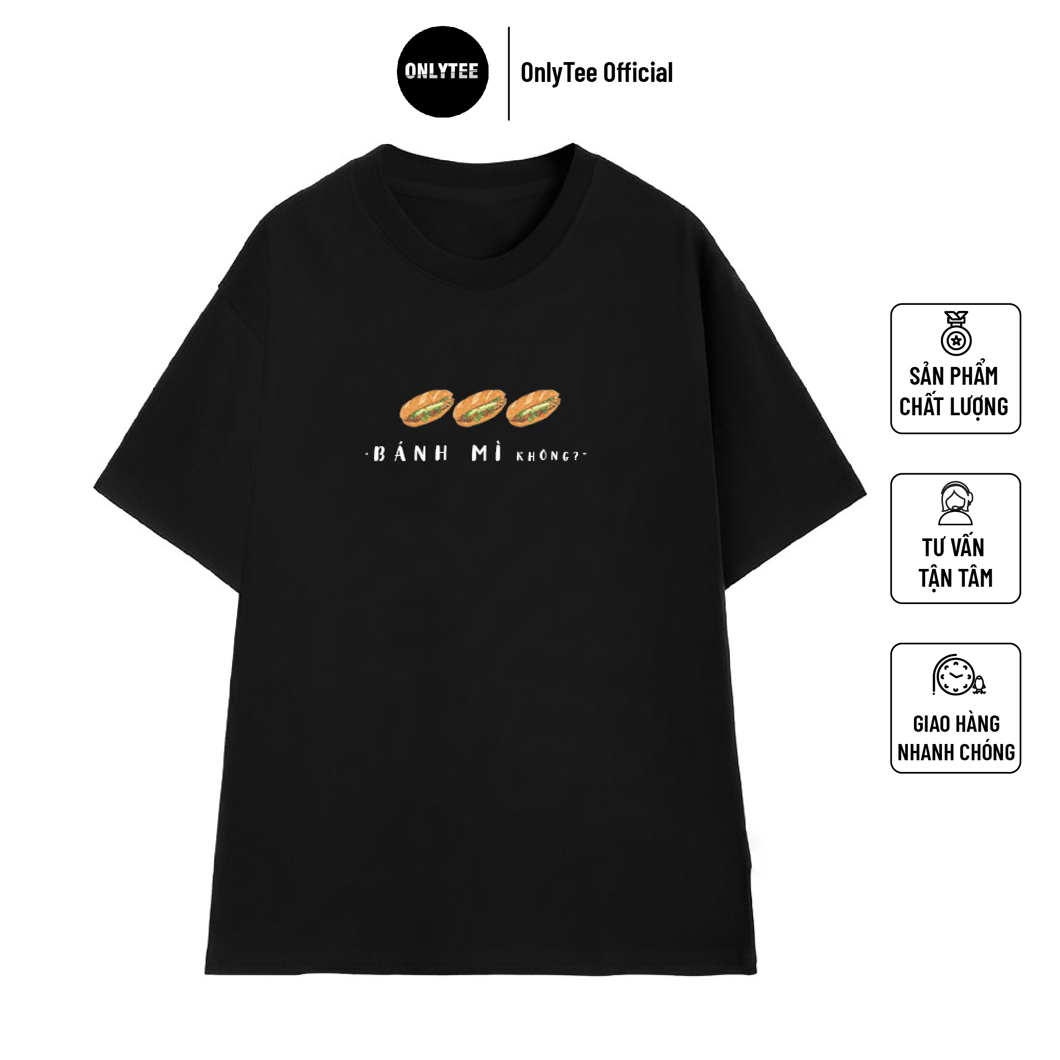 Áo Thun UNISEX 100% Vải Cotton 2 Chiều Form Rộng Dày Dặn OLTBM