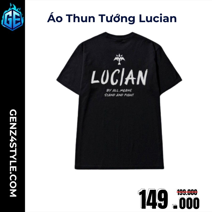 Áo thun LMHT Custom Lucian Thanh Trừng Bóng Tối