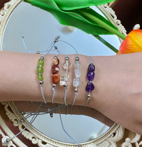 Vòng tay đá handmade may mắn nhiều màu