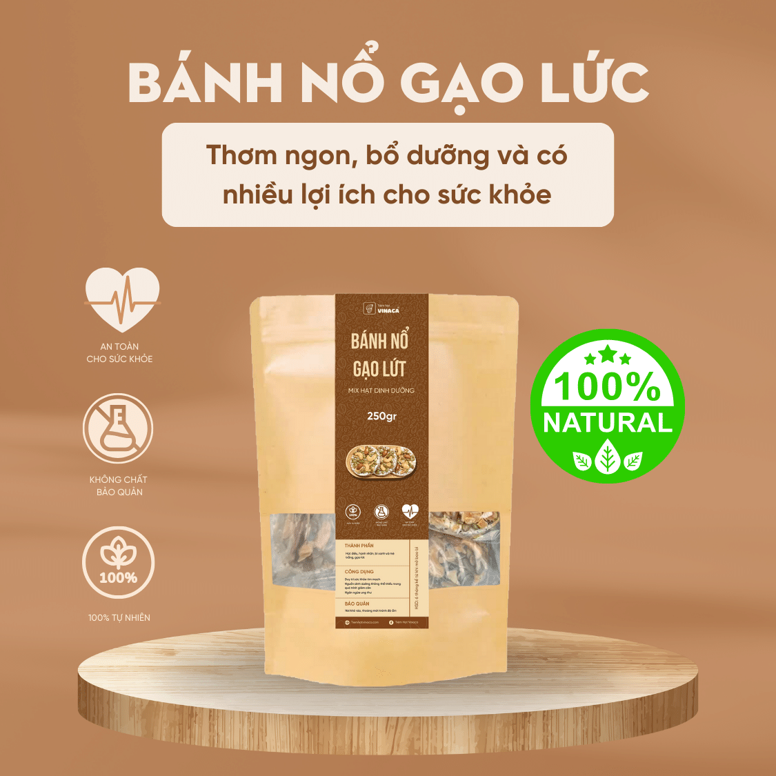 Bánh nổ gạo lứt