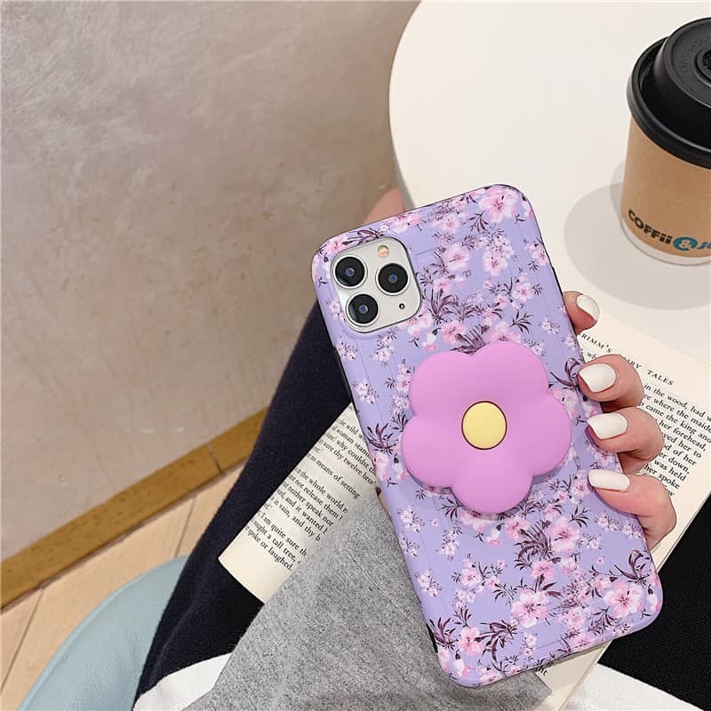 Ốp Điện Thoại Đơn Giản Thời Trang Có Hoa Nổi Đeo Tay Cho Oppo