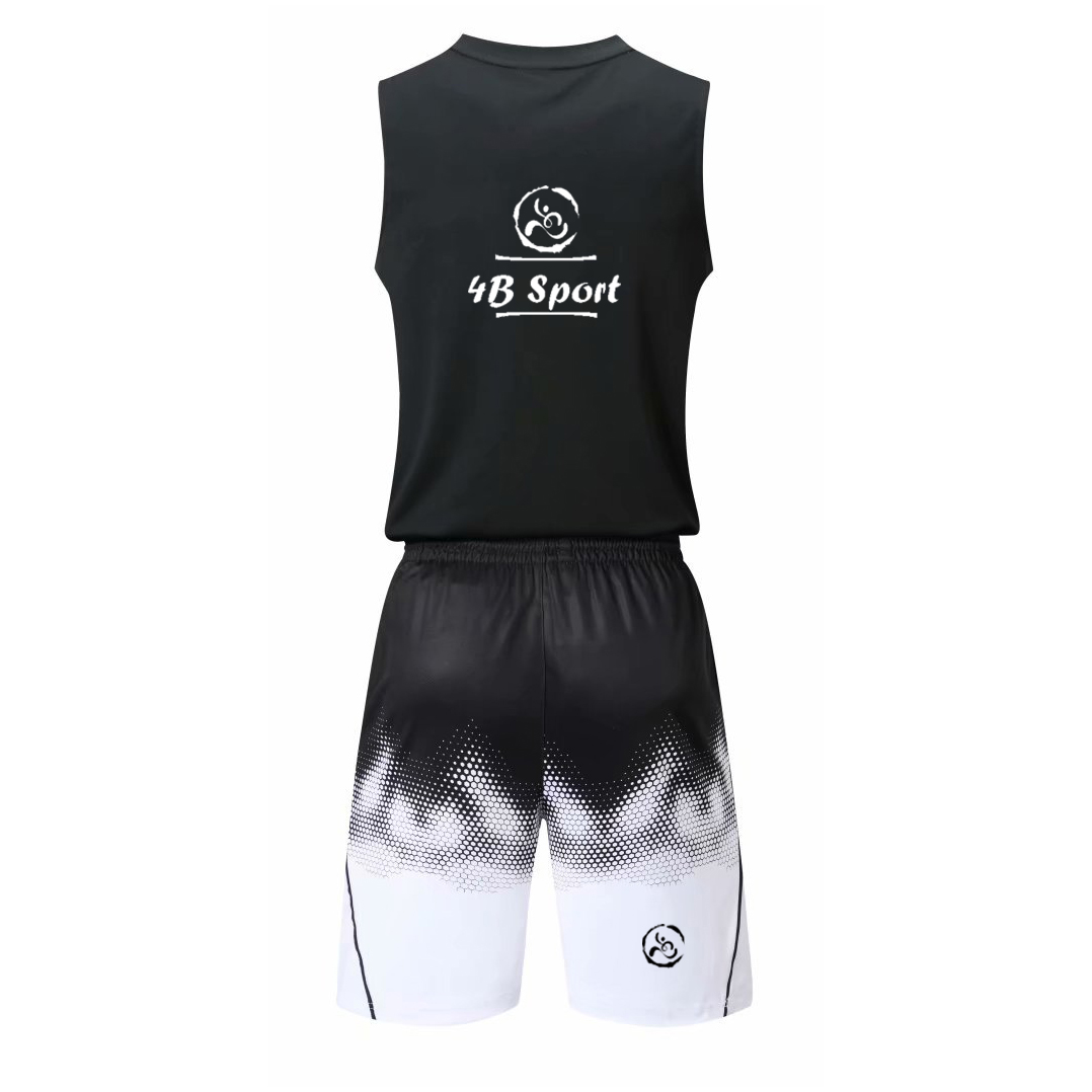 Áo bóng rổ trắng đen - 4B Sport