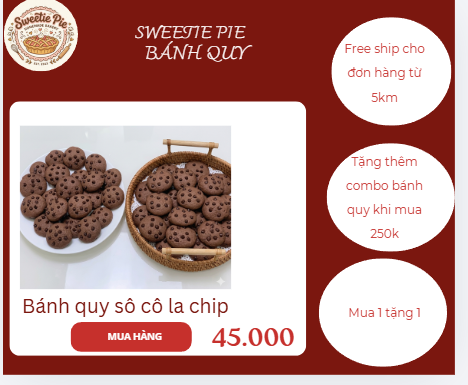 bánh quy vị socola