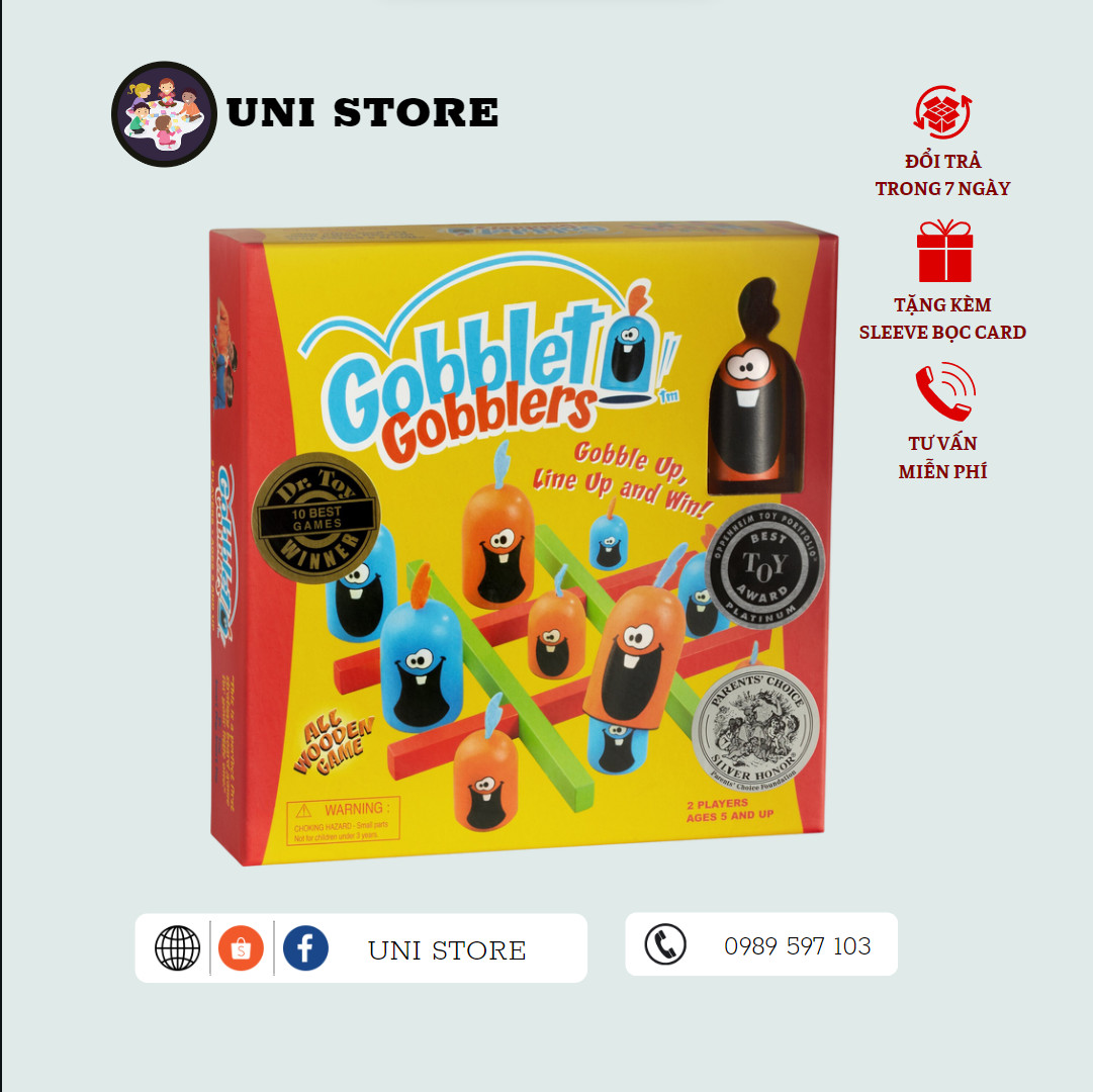 Gobblet Gobbler - Board Game Trẻ Em - 34 lá bài