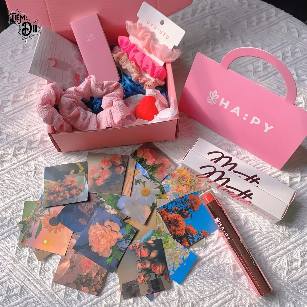 ￼Combo Quà Tặng Bạn Gái Set Quà DIY Sáng Tạo Tặng Sinh Nhật, Quà 8/3, Quà 14/2 Thiết Kế Vỏ Hộp Theo Style VinTage