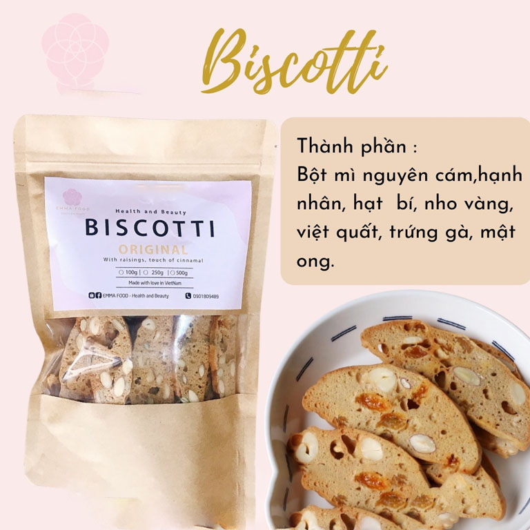 Bánh biscotti nguyên cám