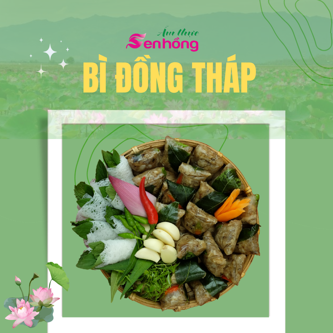 Bì Đồng Tháp ẩm thực Sen Hồng