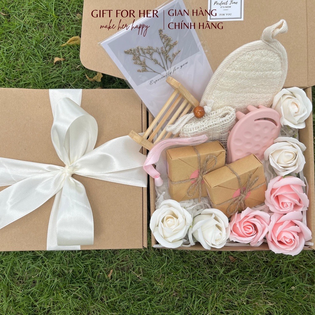 Set Quà Sinh Nhật Tặng Bạn Gái, Nữ, Người Yêu, Mẹ, Bạn Thân Tốt Nghiệp Ý Nghĩa [GIỐNG ẢNH 100% ] - Xà Bông Handmade