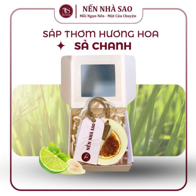 Sáp Thơm Phòng Hoa Khô Hương Sả Chanh