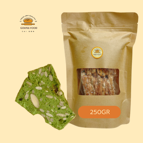 Bánh Biscotti Matcha Goutee Food Bánh Ăn Kiêng Giảm Cân Túi 250G