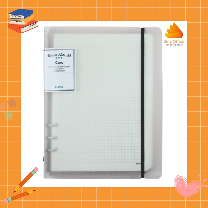 Sổ Còng Klong A5 Giấy Caro 100 trang