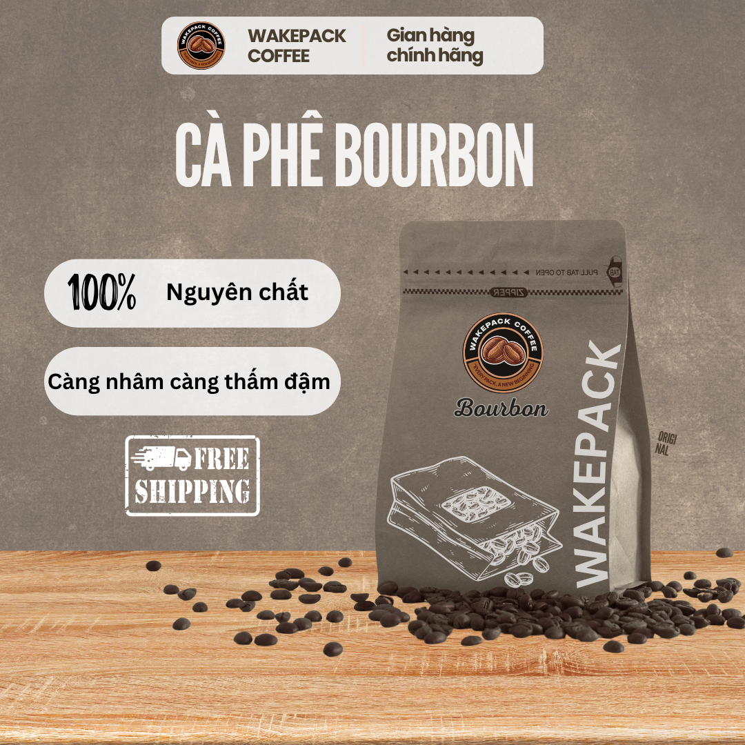 Cà Phê Bourbon Nguyên Chất WAKEPACK COFFEE