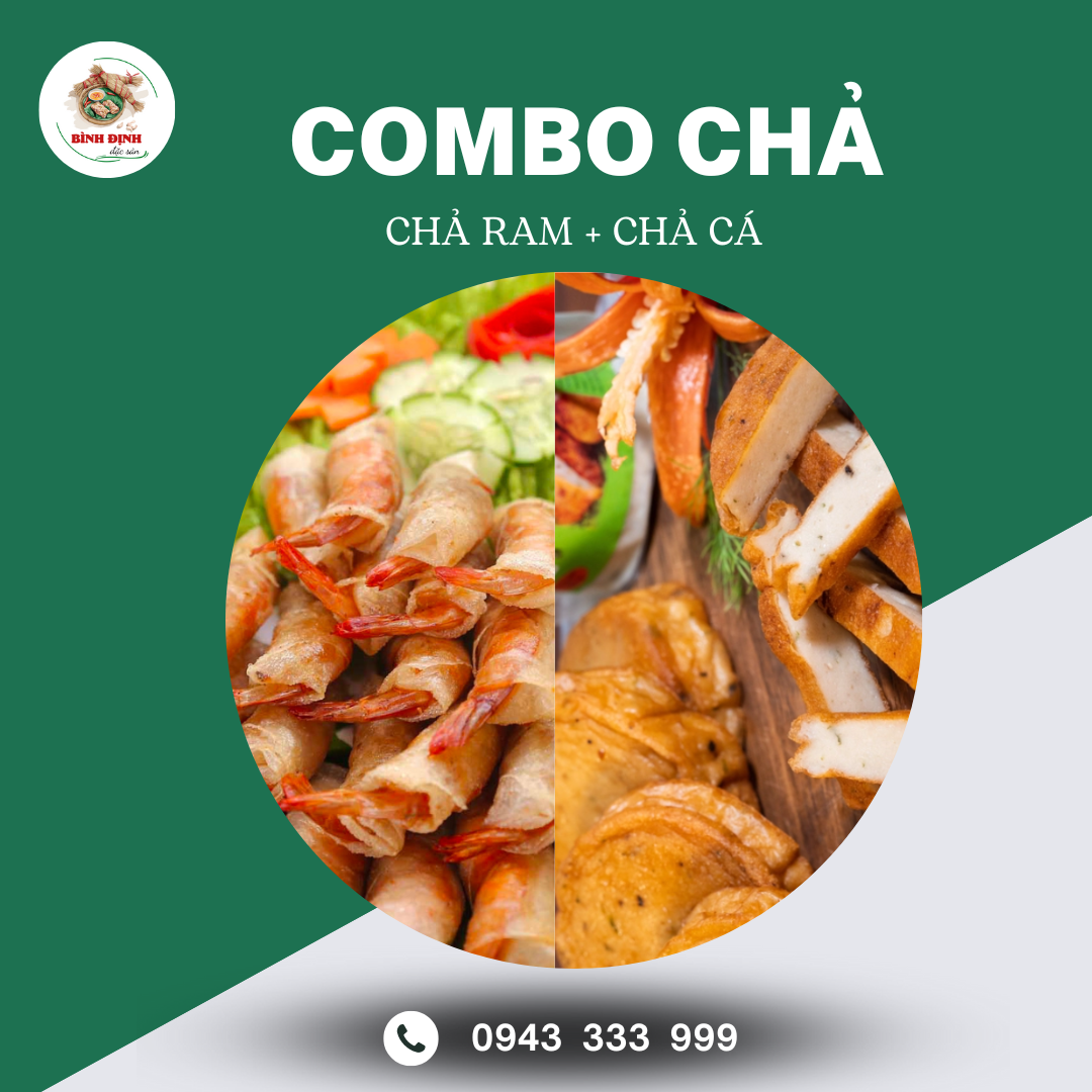 Combo 1kg Chả Ram + Chả Cá