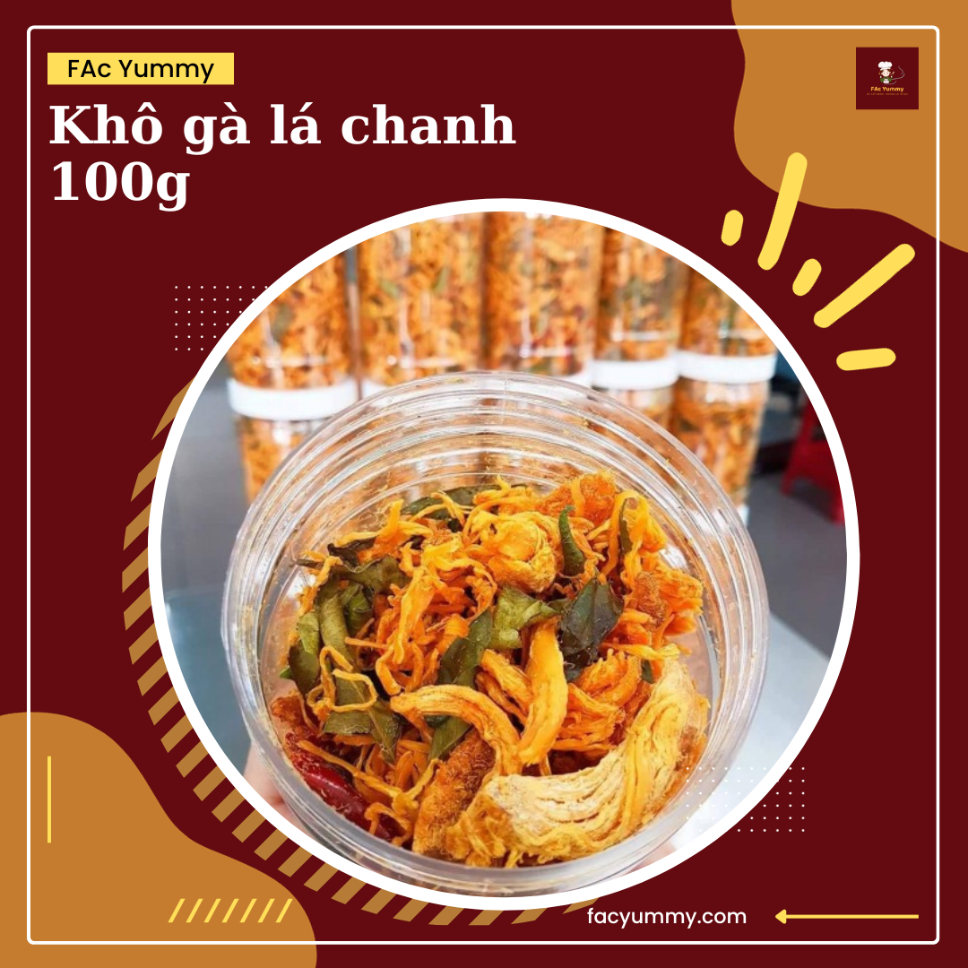 Khô gà 100g FAc Yummy