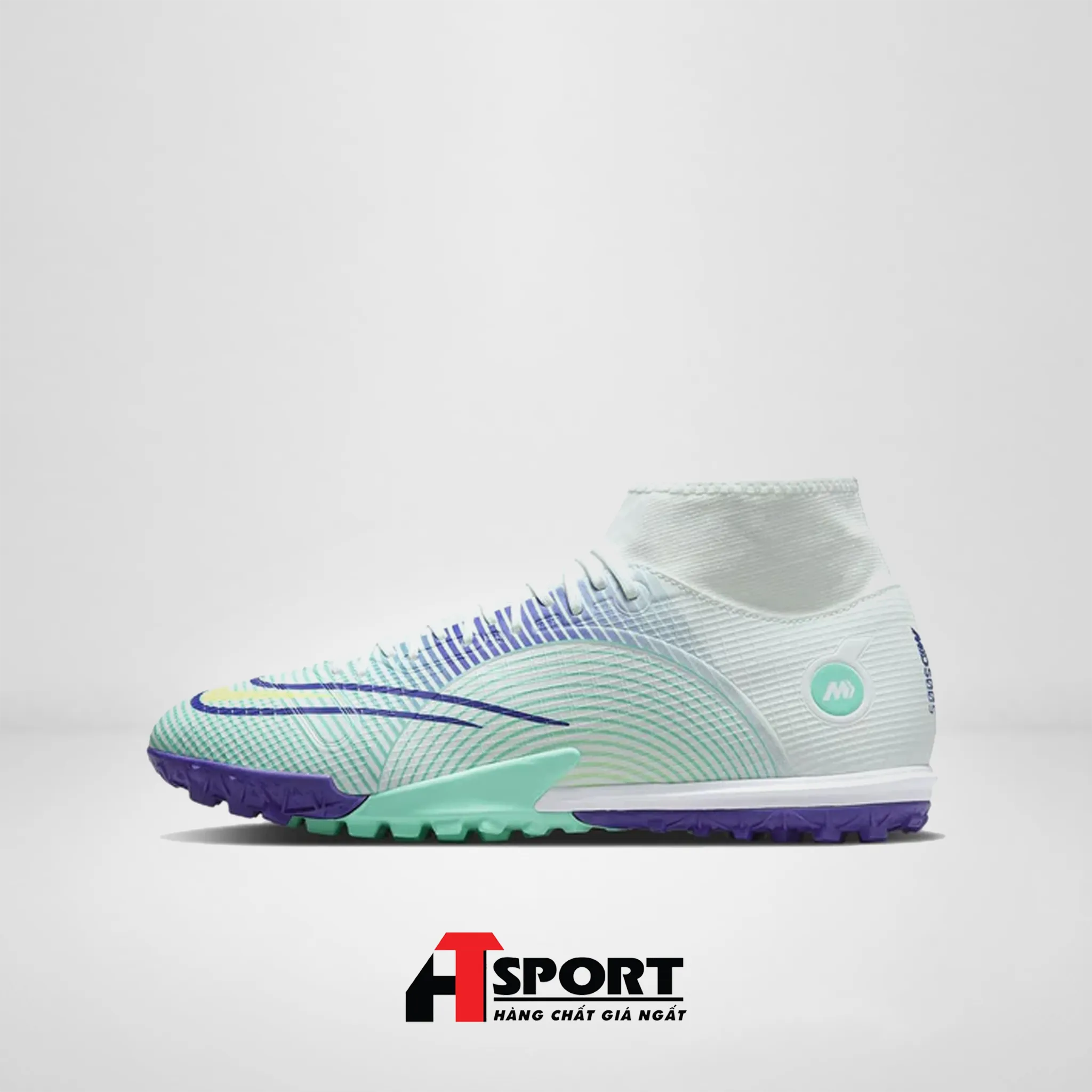 NIKE MERCURIAL SUPERFLY 8 ACADEMY TF DREAM SPEED - XANH NHẠT - DN3789-375