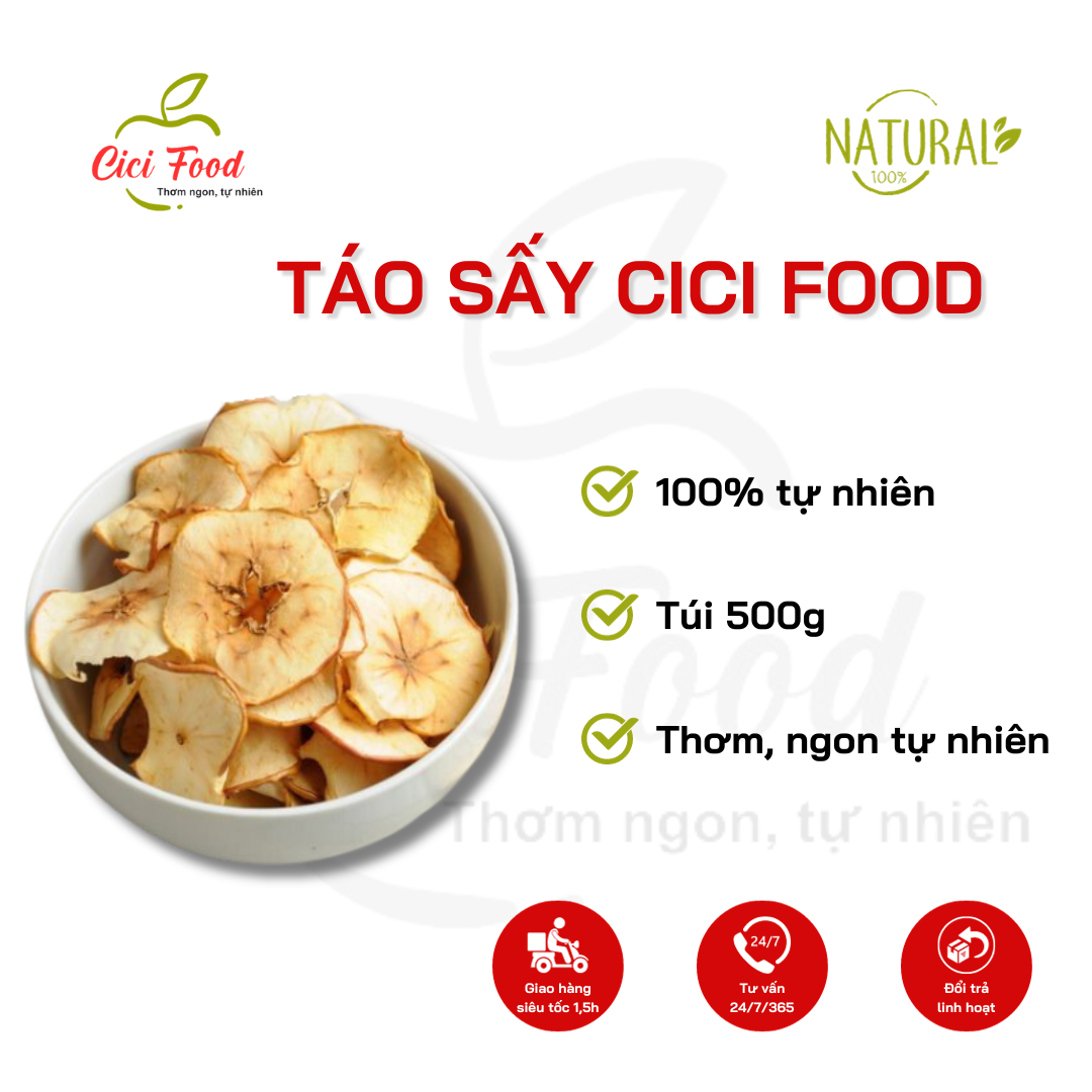 Táo Mỹ sấy giòn rụm