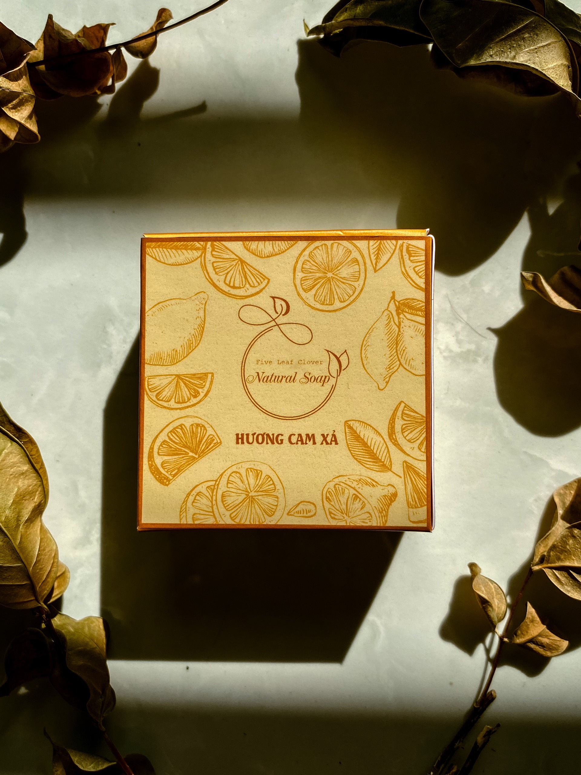 Natural Soap hương cam xã