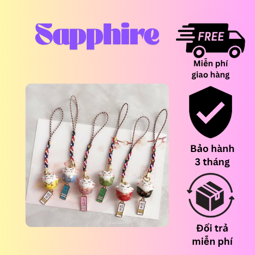 Dây Đeo Điện Thoại Mèo Thần Tài- Phụ Kiện Điện Thoại