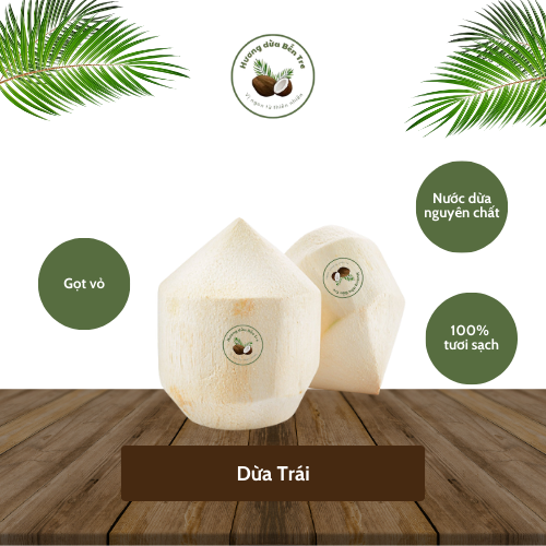 Dừa trái gọt vỏ – D5