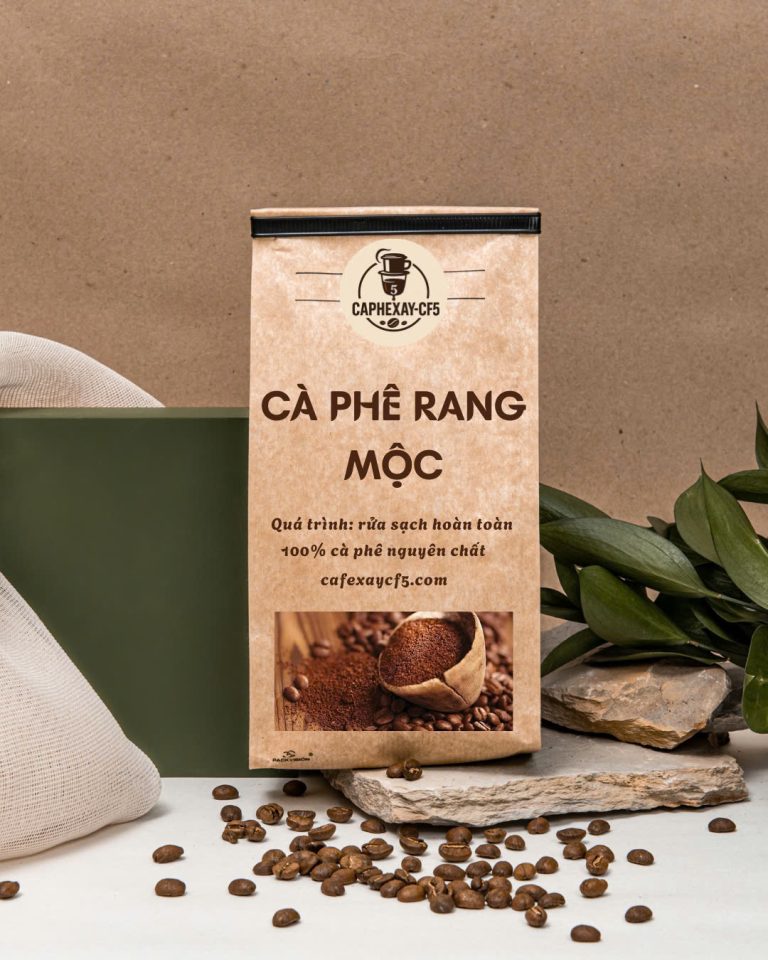 Cà phê rang mộc nguyên chất rang xay 205g