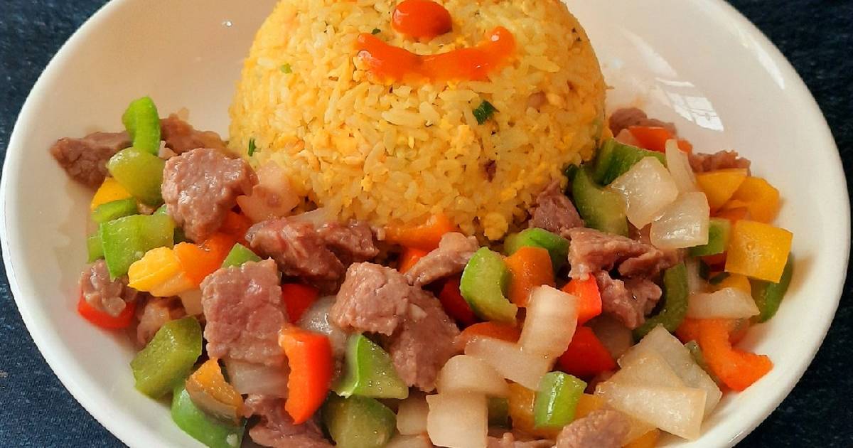 Cơm chiên bò lúc lắc