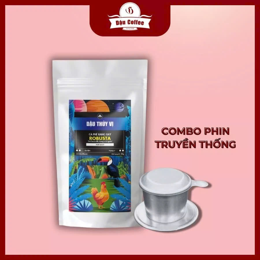Combo Cà Phê Dậu Thuỷ Vị (250/500g) + Phin Pha Cao Cấp