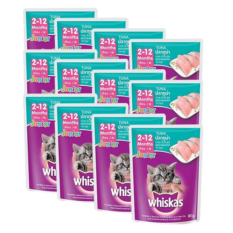Pate vị gà và cá ngừ 85g – Súp Whiskas cho mèo –