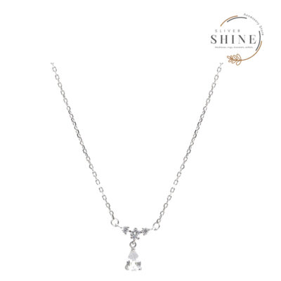 Dây chuyền bạc mặt hạt tam giác