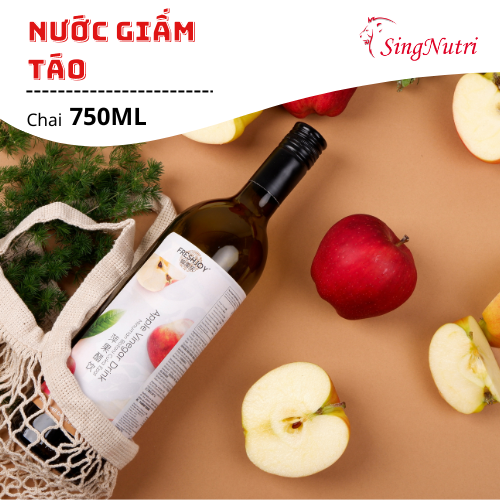 NƯỚC GIẤM UỐNG VỊ TÁO CHAI/750ML SingNutri