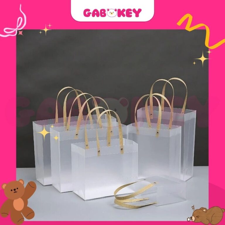 Túi Nhựa PVC Có Quai Xách Đựng Quà