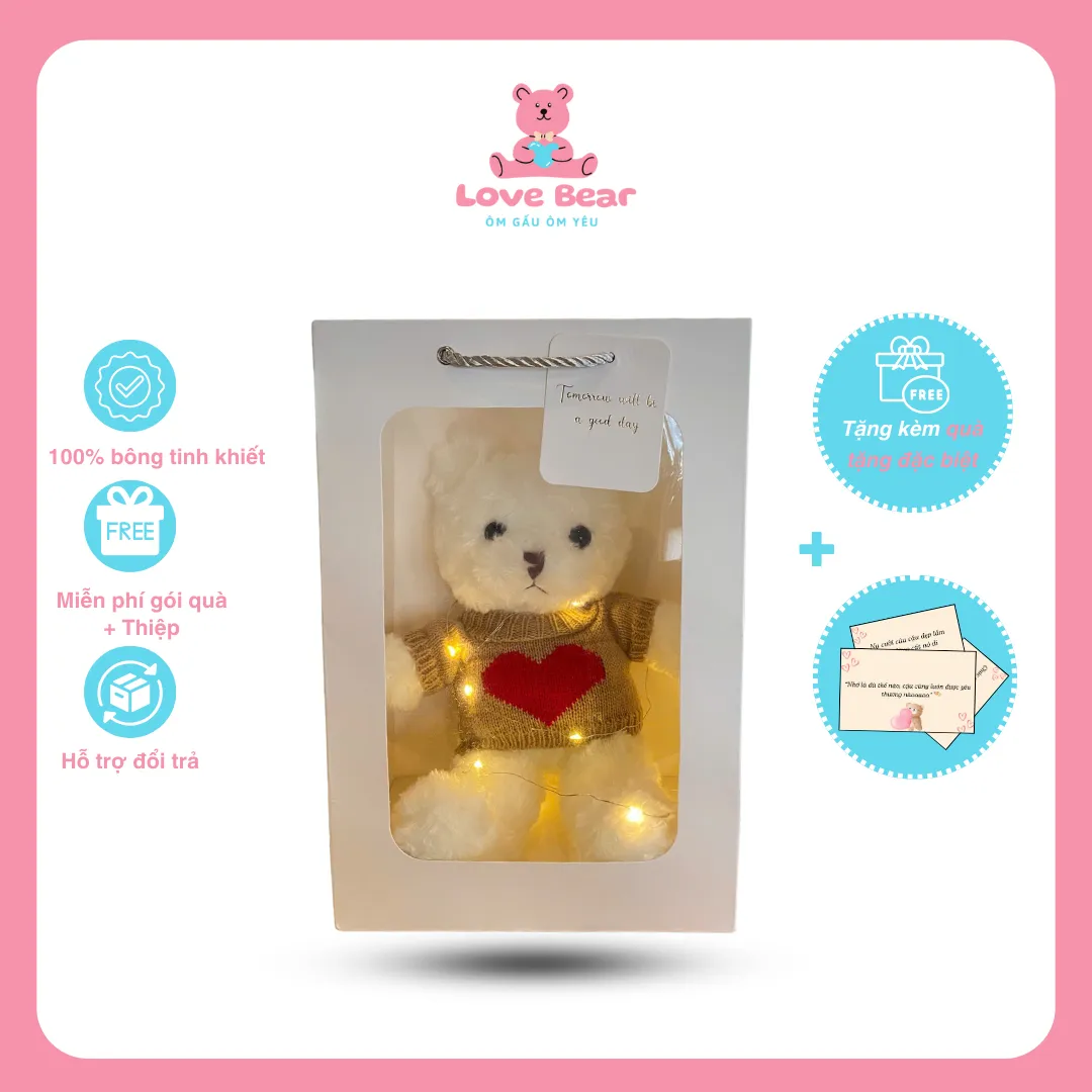 Quà tặng gấu bông Teddy SET4