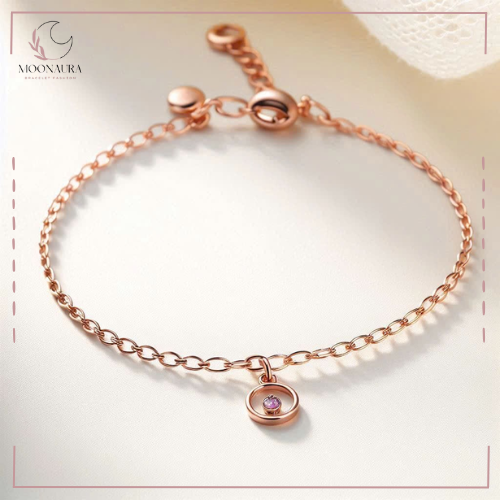 Lắc Tay MOONAURAA Halo Charm – Tinh Tế Và Sang Trọng LT4